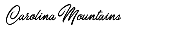 Carolina Mountains font preview